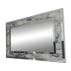 Large marble effect mirror