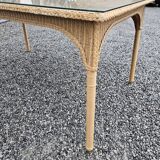 Vintage rattan table
