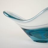 Glass platter, Danish design, 1960s, manufacturer: Holmegaard