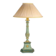 Carved, lacquered and gilded wooden lamp, 1950-1960, Louis XVI style.