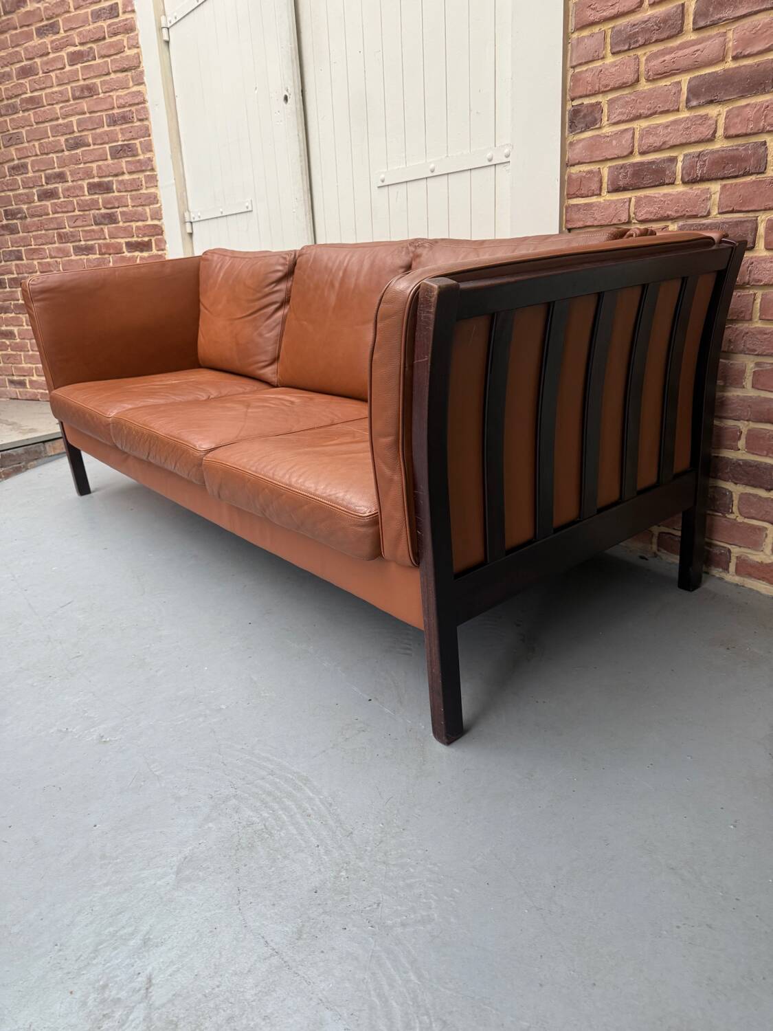 Scandinavian leather sofa