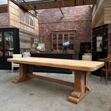 Very large solid oak farmhouse table
