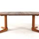 Danish round 2x extendable dining table 'Sindal' - teak