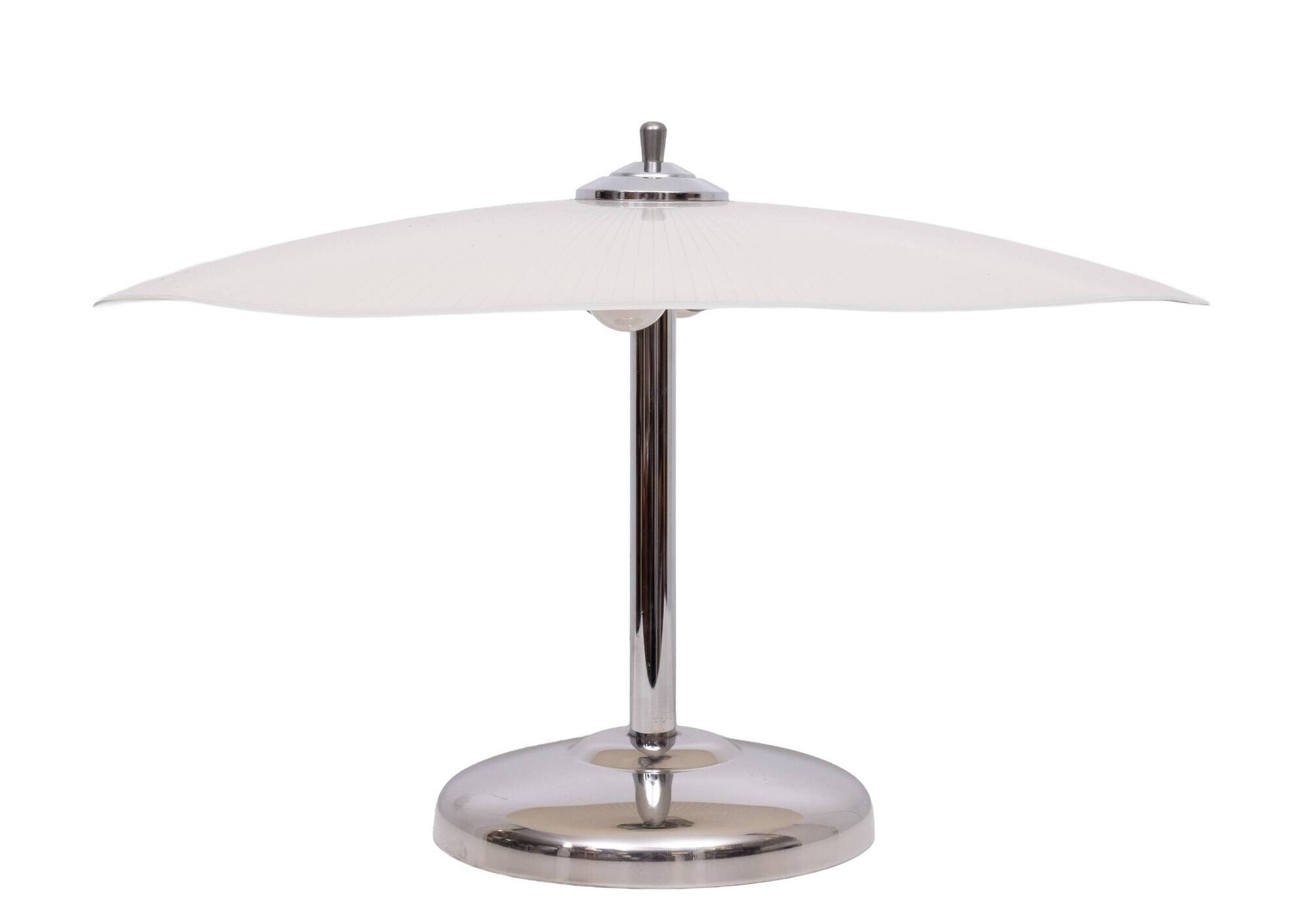 Art Deco style Table Lamp Large Oval Glass shades Germany