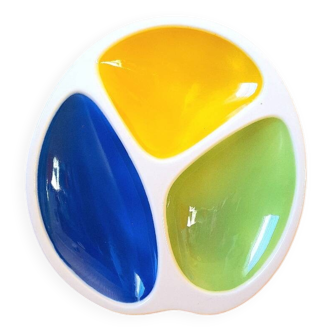 Gien earthenware appetizer dish, 1980.