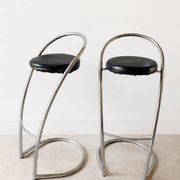 Pair of "Arc" bar stools by Effezeta – Italian Design, Years