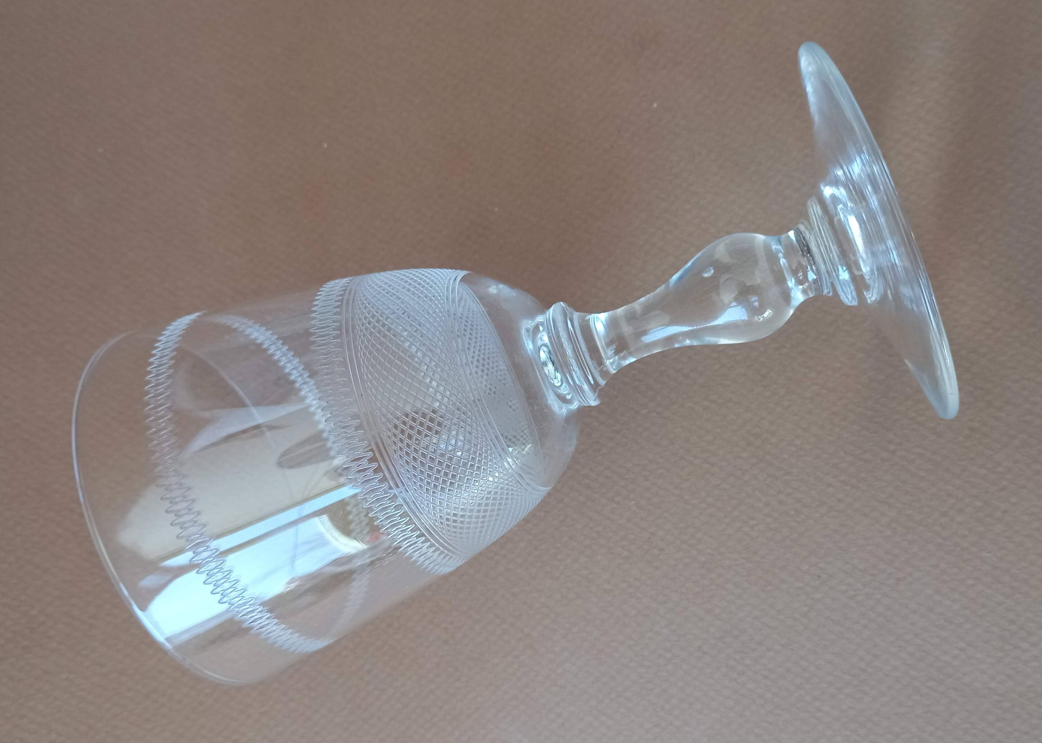 Crystal water glass by Baccarat? Early 20th century.