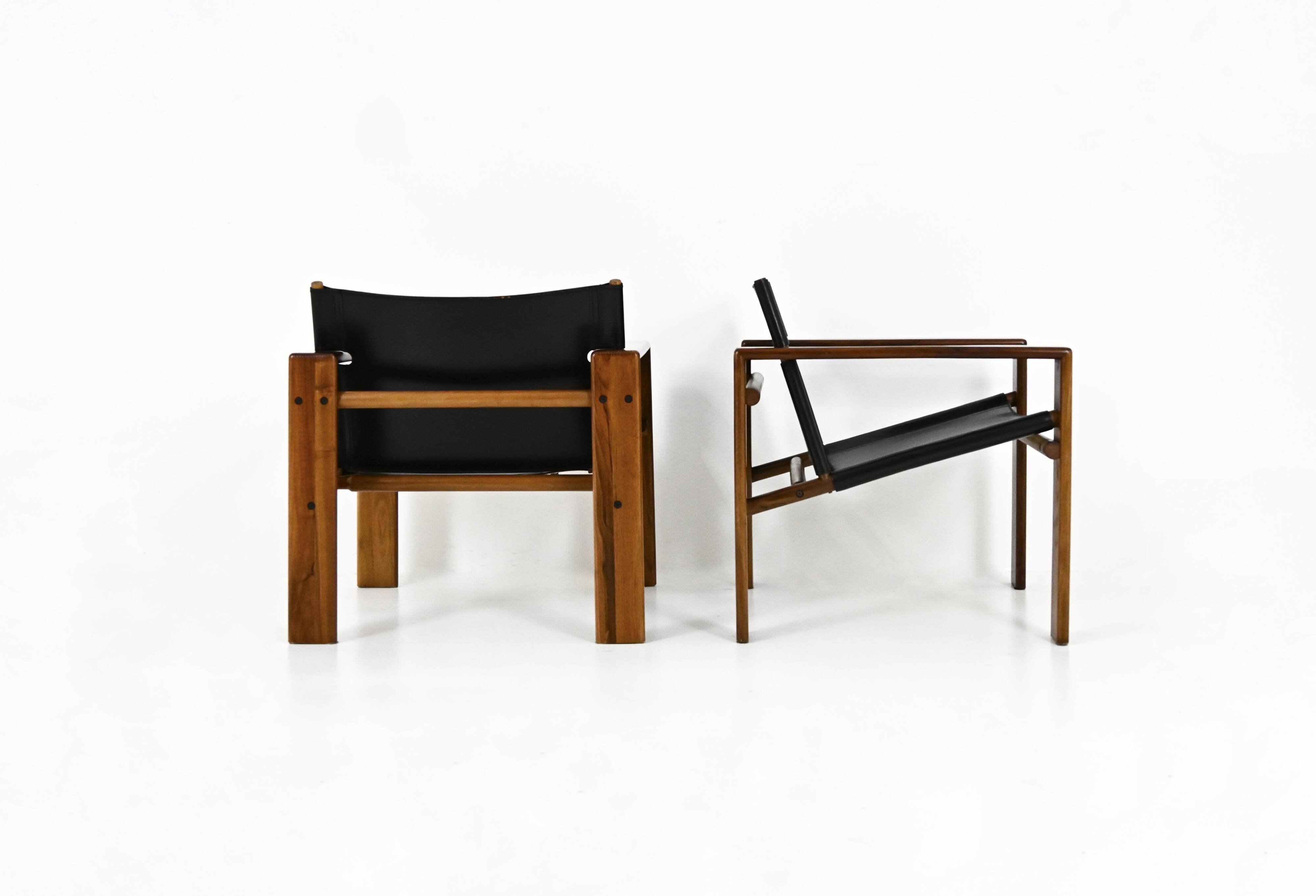 Set de 2 Fauteuils « Laser » par Tarcisio Colzani pour Mobil Girgi, 1970
