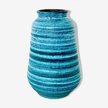 Vase bleu Accolay série "gauloise"