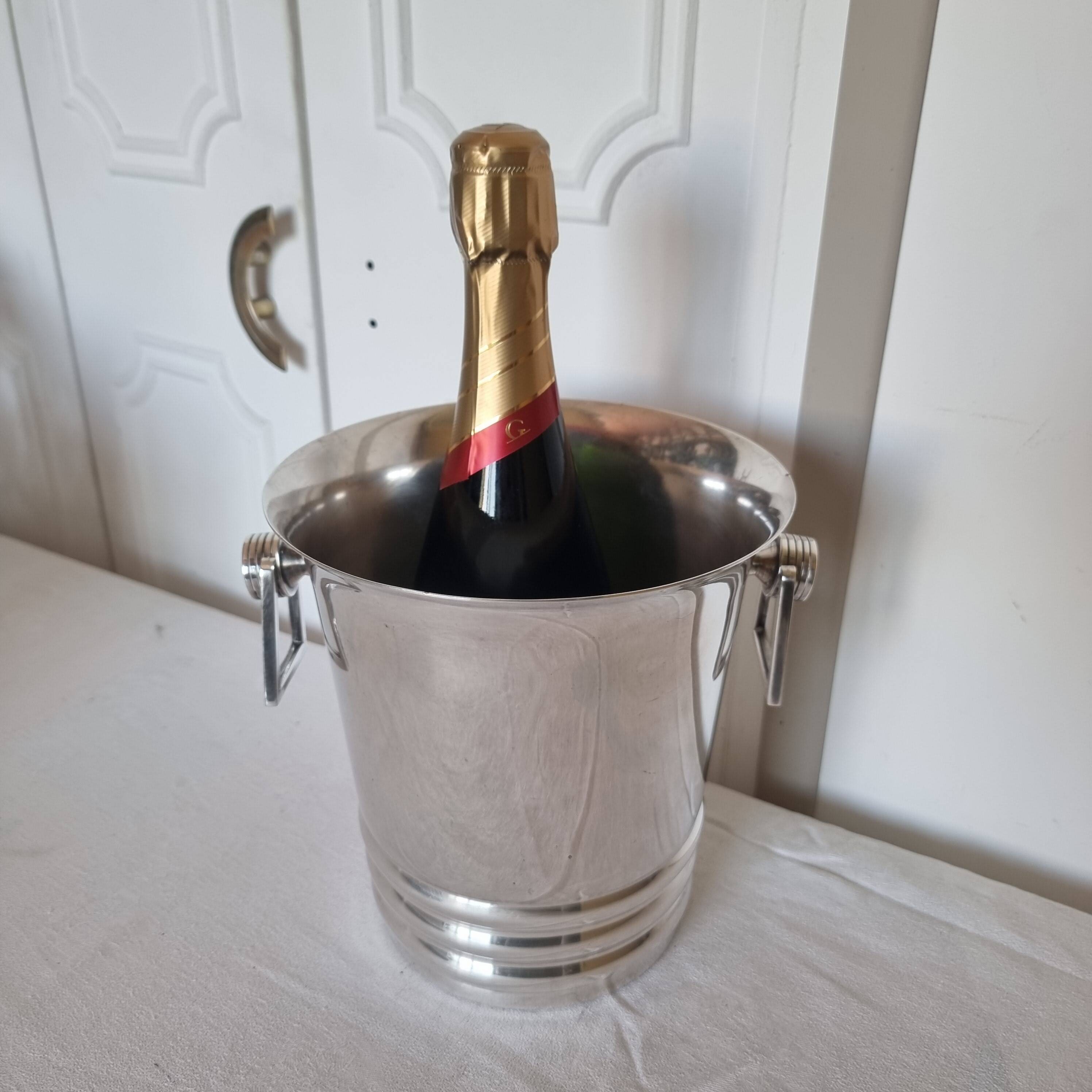Art Deco silver-plated champagne bucket from Argit Paris, 19th century