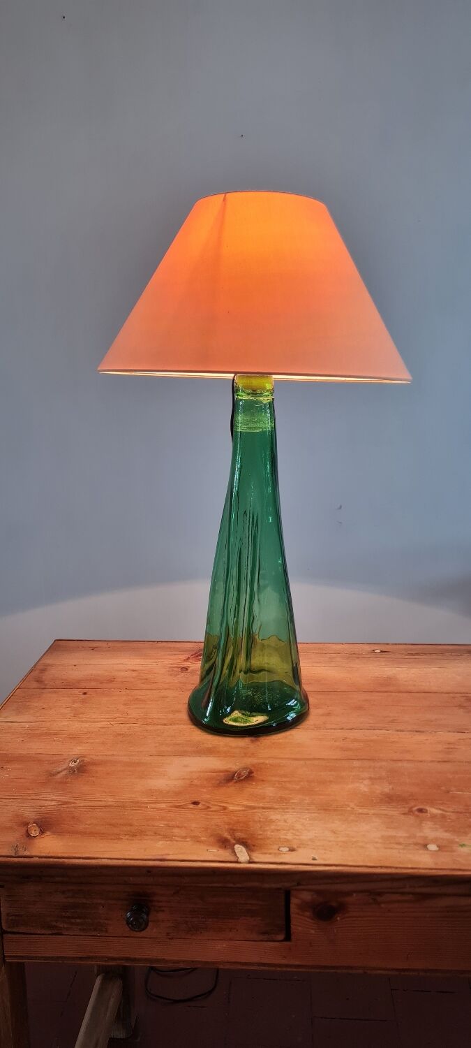 Blown glass lamp