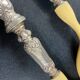 Salad service silver handles Regency decoration with cherub heads