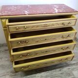Antique chest of drawers with marble