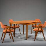 Mid-century modern Danish teak folding table, 1960s
