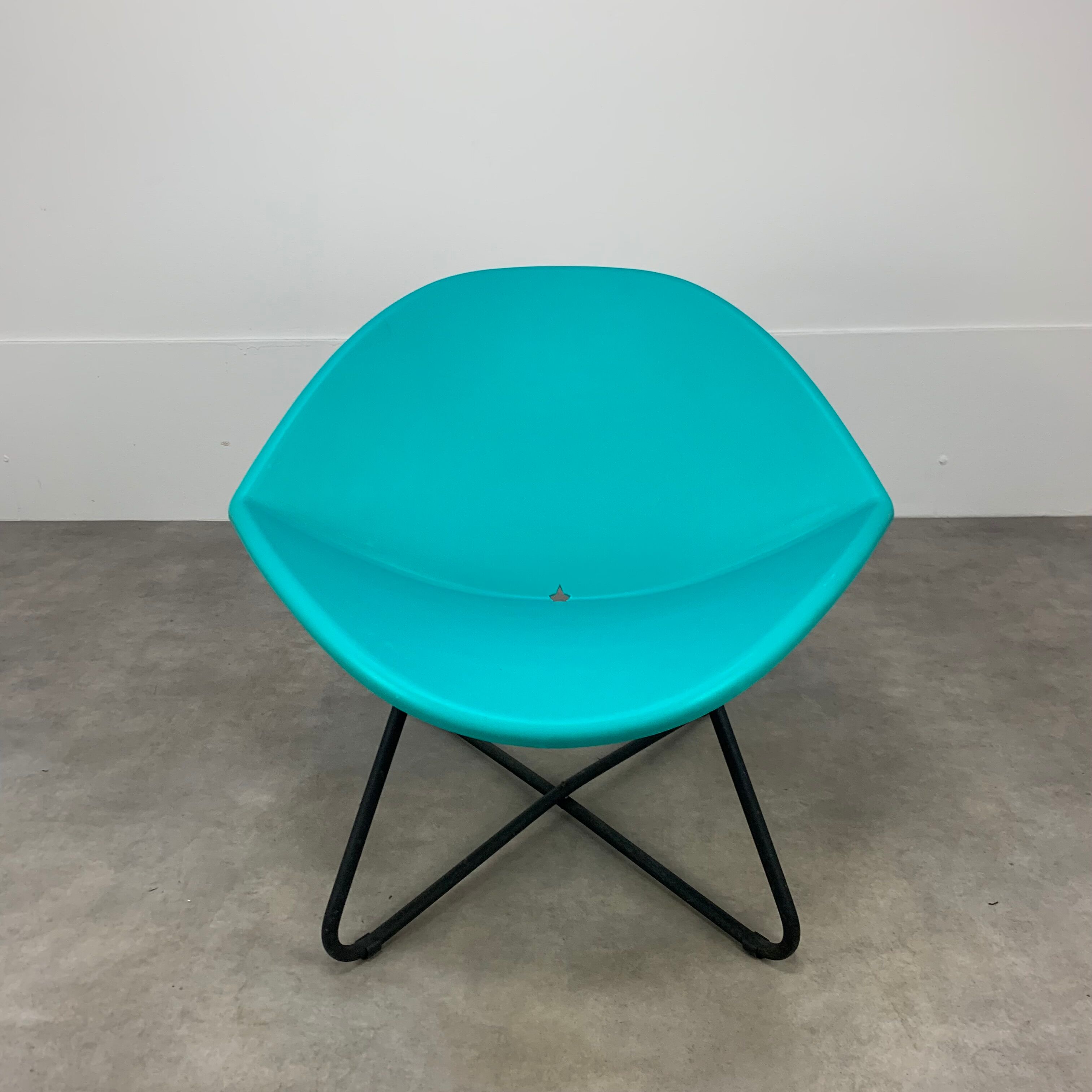 Armchair Niels Gammelgaard model Lips for Ikea blue, green