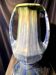 Large amphora shaped vase in blue and green coloured stoneware from pierrefonds