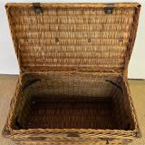 Vintage rattan trunk