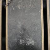 Ancien miroir triptyque style barber