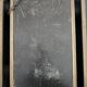 Antique barber-style triptych mirror