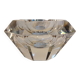 High octagonal diamond ashtray in solid crystal Flavio Poli style - 1970s
