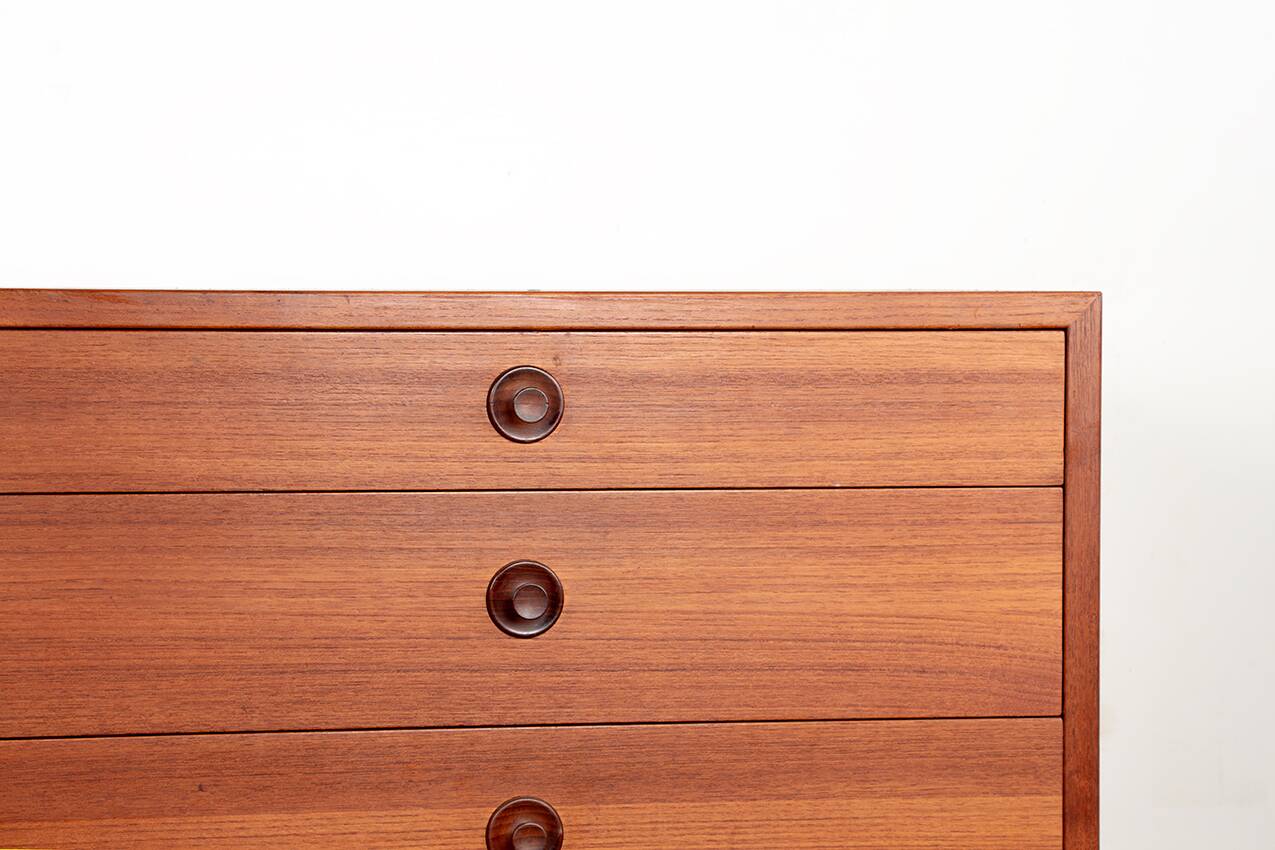 Large double chest of drawers, 8 drawers, in teak by Borge Mogensen 1960.