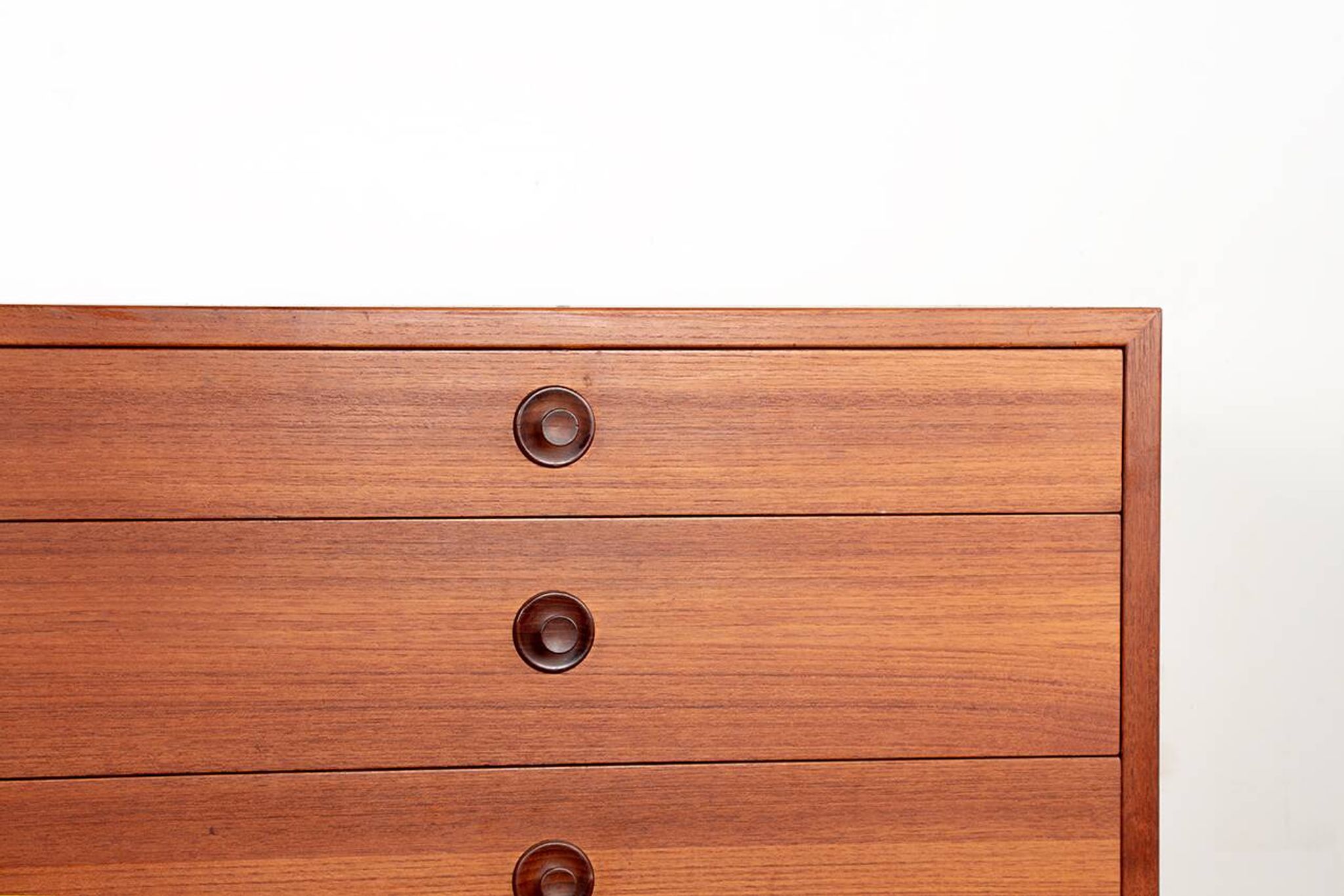 Commode double, 8 tiroirs, en teck par Borge Mogensen 1960