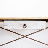 Large solid wood farmhouse table