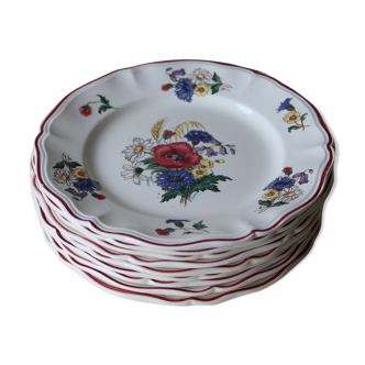 9 plates agreste digoin sarreguemines