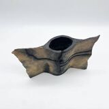 Reversible "Coal Black" / Brutalist Vase
