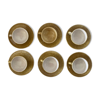 6 tea cups André Freymond
