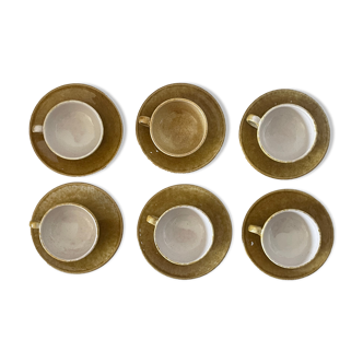 6 tasses à thé André Freymond