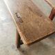 Paire de bancs anciens en chêne
