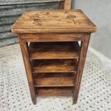 Antique side table shelving unit etagere wood