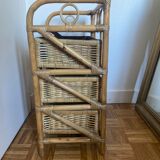 Rattan and bamboo dresser