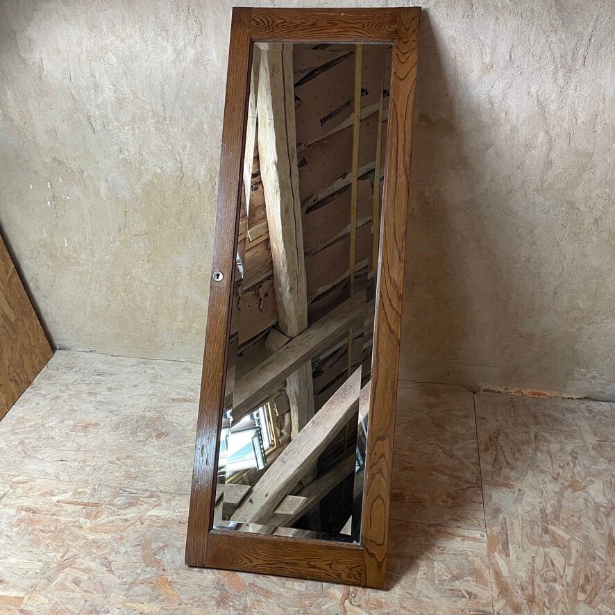 Mirror antique closet door