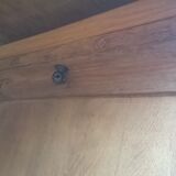 3-door oak bookcase