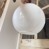 White Ball/Globe Pendant Lamp Vintage