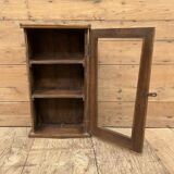 Wall display cabinet in Burmese teak