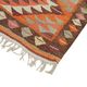 Turkish Handwoven Vintage Herki Kilim 101 cm x 321 cm