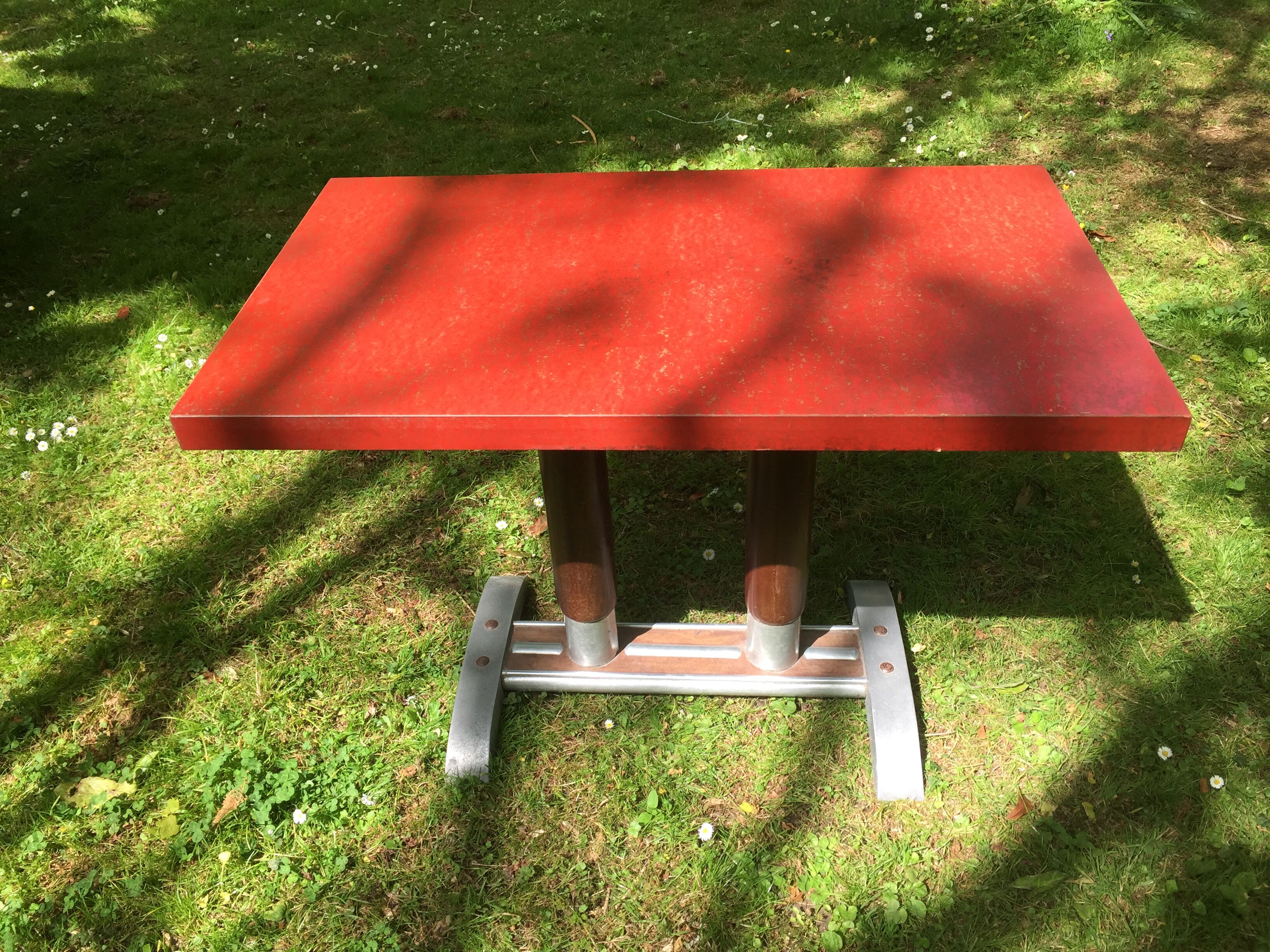 Bistro table 50s, top formica. 100 x 60 cm