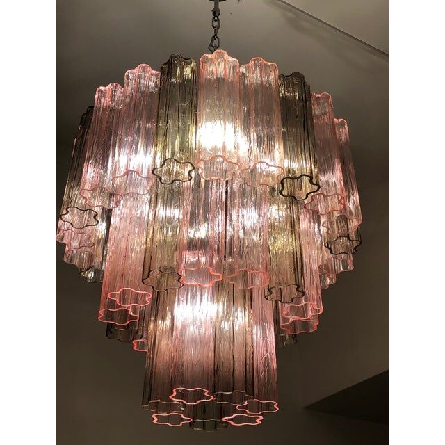 Italian Murano Style Glass Sputnik Chandelier, Set of 2 or Pair of Chandeliers