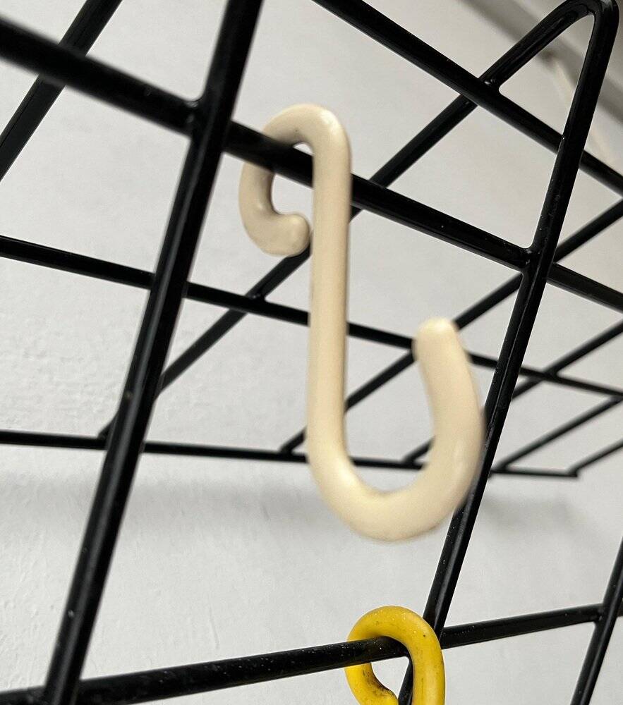 Minimalist German coat rack from the mid-century, 1960s.