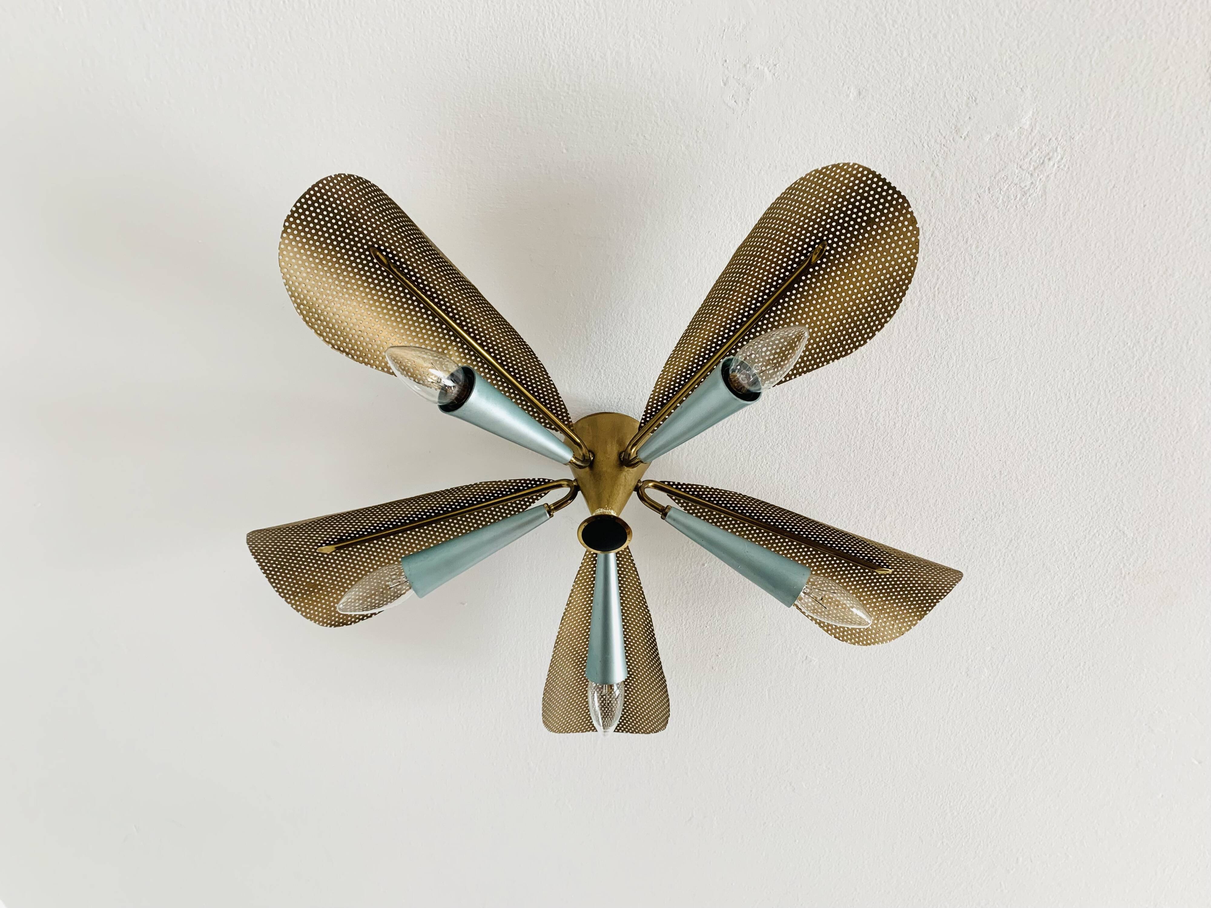 Golden Italian Flush Lamp