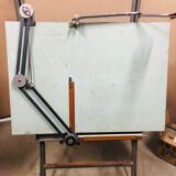 Old architect table of the brand Unic