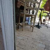 Louis xvi style trumeau painted mirror  163x84cm