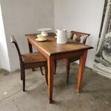 Oak bistro table circa 1900
