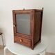 Medicine cabinet, 30s/40s oak bathroom cabinet