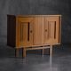 Brutalist Oak Cabinet, Belgium, 1960s