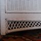 Chiffonnier vintage en osier blanc