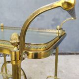 Golden brass cart